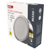 LED-Anbauleuchte NEXXO, rund, silber, 12,5W, mit Change CCT