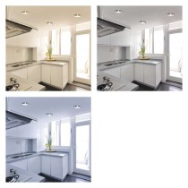 LED-Anbauleuchte NEXXO, rund, silber, 12,5W, mit Change CCT