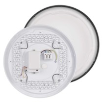 LED-Anbauleuchte RORI rund, schwarz,17W, mit Farbtemperatur-Änderung