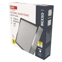 LED-Anbauleuchte NEXXO, quadratisch, silber, 21W, mit Change CCT