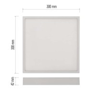 LED-Anbauleuchte NEXXO, quadratisch, weiß, 28,5W, mit Änderung CCT
