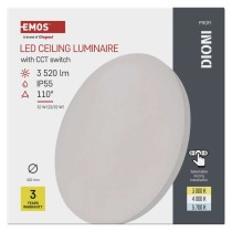 LED-Anbauleuchte DIONI rund, weiß, 32W, mit Farbtemperatur-Änderung