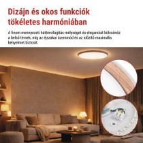 ILVI LED-es felületre szerelhető lámpa, kör alakú, 30 W, szabályozható, CCT-változtatássa