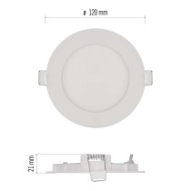 LED-Einbauleuchte NEXXO, runden, weiß, 7W, warmweiß