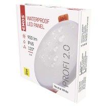 LED Panel 125mm rund, Einbauleuchte weiss, 10W neut.w., IP65