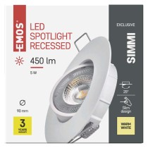 LED Deckenspot SIMMI weiss, rund, 5W warmweiss