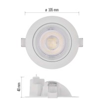 LED-Deckenspot GERI 6,5W 780LM IP20 CCT weiss