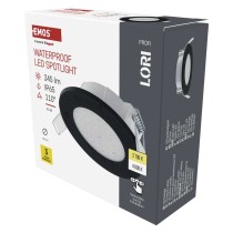 LED-Deckenspot LORI 4,5W 345LM IP65 CCT schwarz
