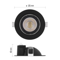 LED-Deckenspot GERI 6,5W 700LM IP20 CCT schwarz
