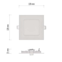 LED-Einbauleuchte NEXXO, quadratisch, weiß, 7W, neutralweiß