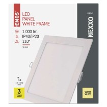 LED-Einbauleuchte NEXXO, quadratisch, weiß, 12,5W, warmweiß