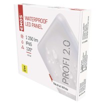 LED Einbauleuchte 155x155, quadr., weiss, 13,5W neutralw.,IP65