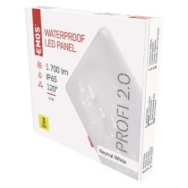 LED Einbauleuchte 185x185, quadr., weiss, 19W neutralw.,IP65