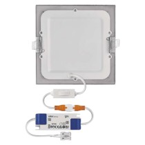 LED-Einbauleuchte NEXXO, quadratisch, silber, 12,5W, mit Change CCT
