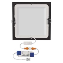 LED-Einbauleuchte NEXXO, quadratisch, silber, 18W, mit Change CCT