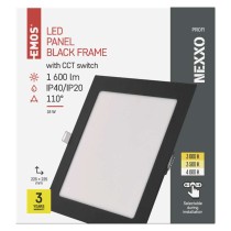 LED-Einbauleuchte NEXXO, quadratisch, silber, 18W, mit Change CCT