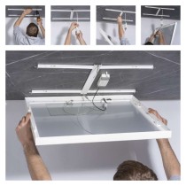 LED panel VEXXO 60 x 60 cm / 37 mm, 33 W, 4 100 lm, přisazený, neutrální bílá, IP20 UGR
