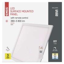 LED svítidlo RIVI 60 x 60 cm, 40 W, teplá-studená bílá, stmívatelné s ovladačem