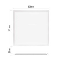 LED panel REXXO 60 x 60 cm / 24 mm, 36 W,  4 000 lm, vestavný, neutrální bílá, IP21