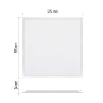 LED panel REXXO 60 x 60 cm / 24 mm, 36 W, 4 000 lm, vestavný, neutrální bílá, UGR<19, IP21