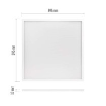 LED panel MAXXO 60 x 60 cm / 10 mm, 36 W, 4 320 lm, vestavný, neutrální bílá, UGR<19, IP21