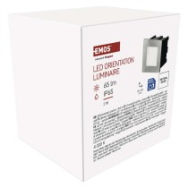 Orientacijsko LED svetilo AMAL, vgradno, kvadratno, 2W, IP65, nevtralno bela