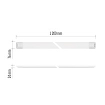 LED lineáris lámpatest MINO 40W, semleges fehér