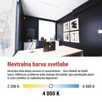 LED linearno svetilo MANO, 20W, nevtralno bela