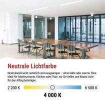 LED-Langfeldleuchte MANO 40W, neutralweiß