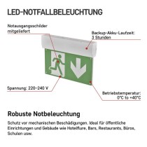 LED-Notleuchte 3W 3H MT