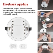 Zasilno LED svetilo ORSU, 6W, 450LM, 3h