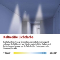 LED-Notleuchte 6W 450LM 3H