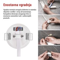 Zasilno LED svetilo ORSU, 1W, 130lm, 3h