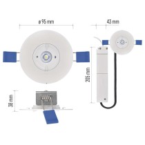 LED-Notleuchte 2W 300lm 3H