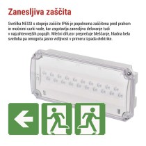 Zasilno LED svetilo NESSI, 3W, 3h, IP66