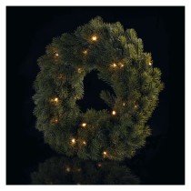 LED Weihnachtskranz, 40 cm, 2x AA, Innen, warmweiss, Timer