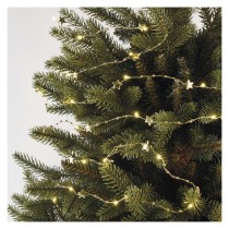 LED Weihnachtslichterkette gold – Sternchen, 1,9 m 2x AA, Innen, warmweiss, Timer