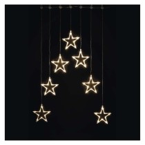 LED karácsonyi fényfüggöny – 7 csillag, 67x125cm, kültéri és beltéri, meleg fehér