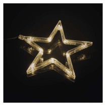 LED karácsonyi fényfüggöny – 7 csillag, 67x125cm, kültéri és beltéri, meleg fehér