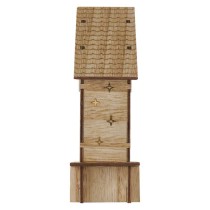 LED karácsonyi betlehem, fa, 15 cm, 2x AA, beltéri, meleg fehér, időzítő