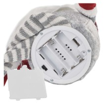 LED karácsonyi ülő manó, 27 cm, 3× AA, beltérre, meleg fehér