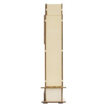 LED-es fa karácsonyi tájkép, 23,5 cm, 2x AA, beltéri, meleg fehér, időzítő