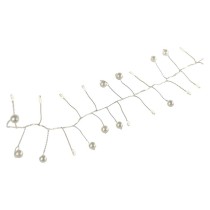 LED girlanda – perly, 1,2 m, 3x AA, vnitřní, teplá bílá, časovač