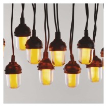 LED fényfüzér – 10x party égő, 4,5 m, kültérre és beltérre, vintage