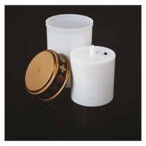 LED temetői mécses, 12,5 cm, 2x C, kültéri és beltéri, vintage, időzítő