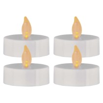 LED dekoráció – 4x teamécses, maxi, 4x CR2032, beltéri, vintage