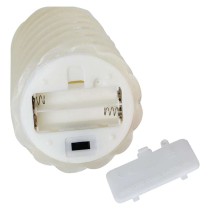 LED dekoráció – viaszgyertya 17 cm, 2x AAA, beltéri, meleg fehér, 2 db, távirányító