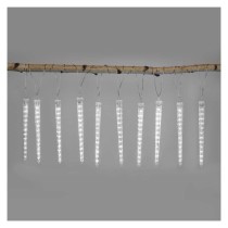 LED vánoční girlanda – 10x rampouch, 3,6 m, venkovní i vnitřní, studená bílá