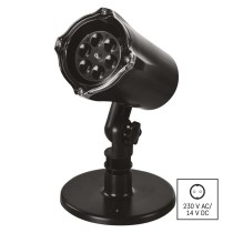 LED Weihnachtlicher dekorativer Projektor – Flocken, Außen und Innen, weiß