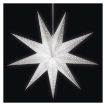 LED papír csillag, függeszthető, 60 cm, beltérre